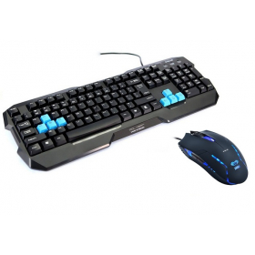 Bộ combo phím chuột chuyên games E-Blue EMS151BK và EKM 075(đen)